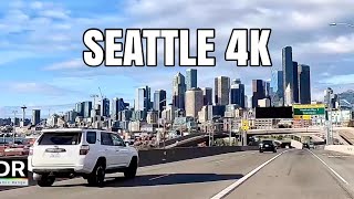 Downtown Seattle to University of Washington Driving 4k  Stadium District Downtown Capital Hill [upl. by Kempe]