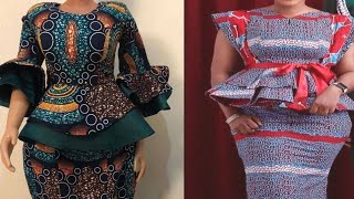 Style Inspiration  Latest Ankara Styles and Design 2020  Peplum Ankara Styles  Aso ebi Styles [upl. by Dyane]