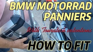 R1250GSAF850GSGSA MOTORRAD PANNIERS HOW TO FIT THEM AND DISMOUNT THEM [upl. by Augustine185]