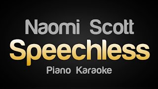 Naomi Scott  Speechless Karaoke Version [upl. by Bruyn]