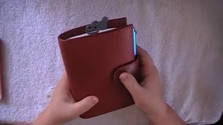 Gillio A6 Appunto Hobonichi Cover Review and Setup [upl. by Nikolas]