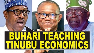 Tinubu Naira Devaluation Buharis Reasons For Not Floating Naira  Peter Obi Advices Them Again [upl. by Ltsyrk]