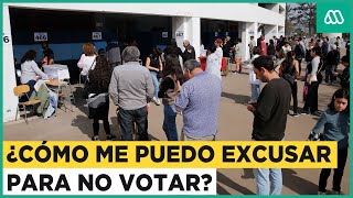 Plebiscito 2023 ¿Cómo me puedo excusar para no votar [upl. by Polky]