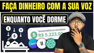 Como ganhar dinheiro com IA Usando a Sua VOZ RENDA PASSIVA💰 [upl. by Kean]