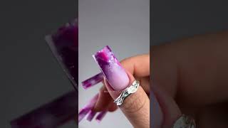 Marble nails nails manicuretutorial nailart manicured violet purple squarenails manicuremk [upl. by Atlee16]