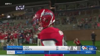 UTEP football falls to Liberty 2810 [upl. by Melonie]