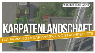 LS 22  Big Farming  Heizkraftwerk Strohpellets und PelletLager Karpatenlandschaft [upl. by Akehsar429]