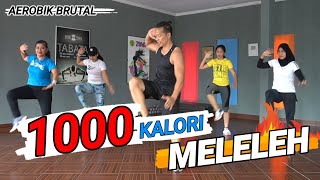 1000 KALORI MELELEH  AEROBIC PALING HOT [upl. by Atinnod]