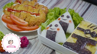 🍱 How to Make Minions Bento Lunch Box 弁当 TIKTOK FOOD Recipe  KN Home 12 [upl. by Narhem452]