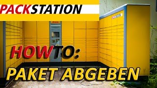 How To DHL Packstation Paket abgeben [upl. by Wynny]