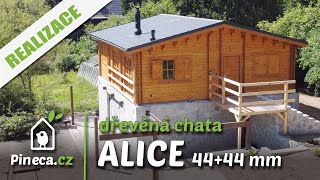 🏠 Naše realizace  Dřevěná chata ALICE 4444 mm  Pinecacz [upl. by Verney]