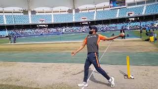 Ravindra jadeja side angle bowling action [upl. by Noira]