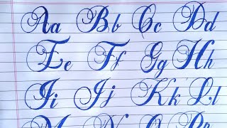 How to write in Calligraphy Alphabets atoz  Fancy Calligraphy  Brock Alphabets [upl. by Nylasor288]