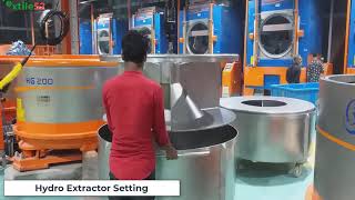 Hydro Extractor Machine in Factory  Drying Machine Inside Drying Section in Textile Factory [upl. by Analla]