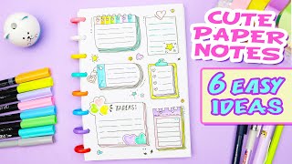 How make CUTE PAPER NOTES for your NOTEBOOK or BULLET JOURNAL  Frame Ideas  aPasos Crafts DIY [upl. by Naahs493]