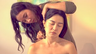 ASMR ediyasmr Scalp Neck amp Shoulder Massage  Energy Healing🧡 Real Person Spiritual Cleansing [upl. by Anoet51]