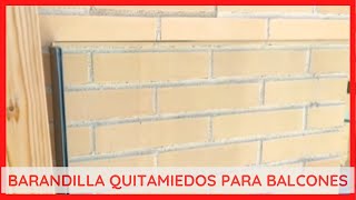 ✔️ Barandilla Cortavientos y Quitamiedos para balcones y terrazas  CRISTALIUMCOM [upl. by Lednor]