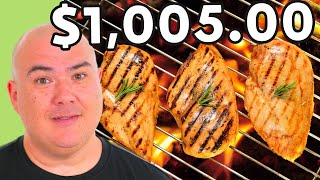 The Most EXPENSIVE CHICKEN BREAST Dish EVER  Pro Chef Reacts GugaFoods [upl. by Esiuol719]