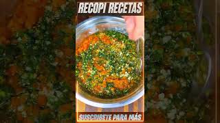 CHIMICHURRI PARA PARRILLADAS Trend Cocina Comida Postres Recetas Top Fyp [upl. by Selda]