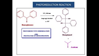 PHOTOREDUCTIVE DIMERISATION Photolysis of Benzophenone  Photoreduction Reactions Mechanism [upl. by Haraz]