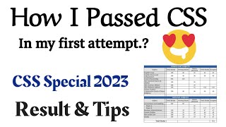 My DMC of Special CSS CSS Special 2023 Result amp Guidelines cssresult css fpsc cssexamtips [upl. by Ecnarf]