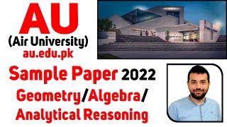 AUAir University auedupk sample paper 2022 Part GeometryAlgebraAnalytical reasoning Solved [upl. by Pancho]