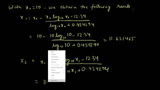 Newton Rapson Method Example [upl. by Llehsal609]