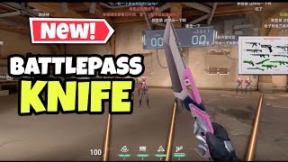 Valorant Episode 9 Act 2 Battlepass in Gameplay Leaks  New Battlepass Melee Animations [upl. by Carberry]