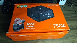 Fonte xpg kyber 750w primeiras impressões [upl. by Hugibert320]