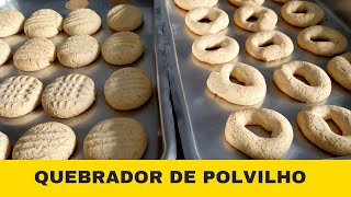 BISCOITO QUEBRADOR DE POLVILHO DOCE SEQUILHO DE POLVILHO [upl. by Esylla]