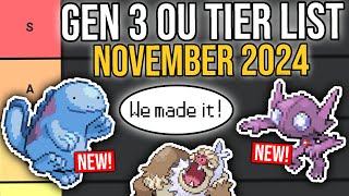 Gen 3 OU Tier List  November 2024 [upl. by Fruin362]