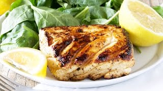 How to make Grilled Halibut with Honey and Lemon [upl. by Nyleikcaj]