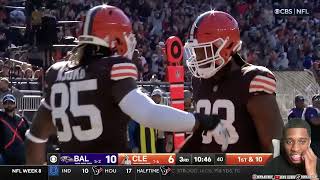 Baltimore Ravens vs Cleveland Browns Full Game Highlights Week 8 Reaction [upl. by Vilma]