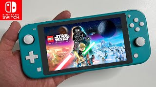 LEGO Star Wars The Skywalker Saga Nintendo Switch LITE Gameplay [upl. by Bethesde]