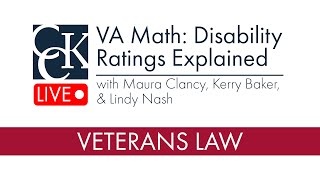 VA Disability Ratings What they mean  VA Math [upl. by Rhodia]