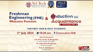 FRESHMAN ENGINEERING WELCOME FUNCTION amp INDUCTION ACQUAINTANCE  03072024 [upl. by Ecirtnas657]