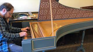 Italian harpsichord by Edward Turner [upl. by Ardnassac641]