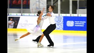 Nowy Targ 24  Polina KOROBOVA  Borys MAKOWSKI POL ID Intermediate Novice American Waltz [upl. by Asikal]