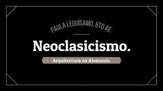 Neoclasicismo Arquitectura en Alemania [upl. by Ecargyram]