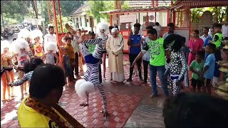 Pili Nalike Tiger Dance Mangalore junior boys chilimbi [upl. by Nelan495]