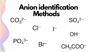 How to Identify Anions Precipitation amp Indicator Tests  HSC Chemistry [upl. by Roane]