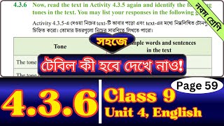 Class 9 English Chapter 436 Page 59  Solution  Tones in Statements  English Class Nine 436 [upl. by Mihar]