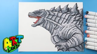 How to Draw Godzilla [upl. by Hepzi]