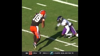 Cedric Tillman catches for a 22yard Touchdown vs Baltimore Ravens [upl. by Ennairak]