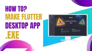 How to make Flutter Desktop App exe   Flutter Desktop App 2024 [upl. by Pavla317]