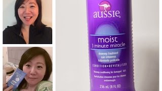 AUSSIE 3 Minute Miracle Moist Deeeeep Conditioner  It worked for me but  effortlessruth [upl. by Arayt]