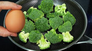 Add eggs to broccoli Quick breakfast in 10 minutes simple and delicious recipe [upl. by Breeze]