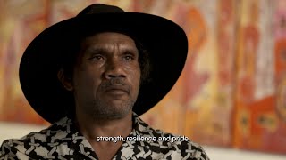 Award winning artist Vincent Namatjira brings new exhibition ‘King Dingo’ to Sydney [upl. by Martie]