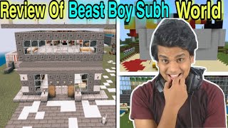 Review of Beast Boy Subhs Minecraft Survival World  BBS Minecraft World [upl. by Sallad857]