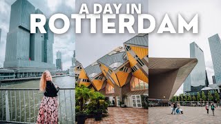 A day exploring Rotterdam  Netherlands travel vlog [upl. by Burk]